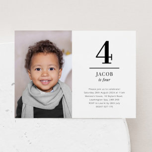 Invitation de quatre photos de paysage