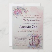 Invitation de Quinceañera