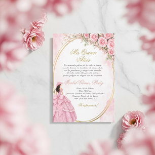 Invitation de Quinceanera Cowgirl en espagnol