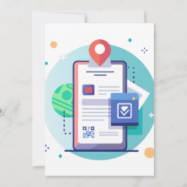 Invitation de réalité augmentée interactif