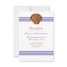 Invitation de réception - Coquillage nautique