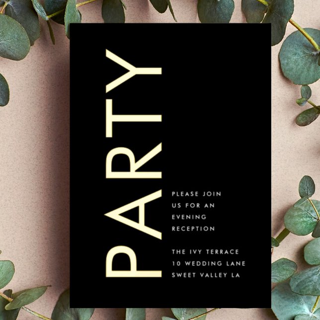 Invitation DE RÉCEPTION DE L'HÔTEL D'OR Ultra Mode (Créateur téléchargé)