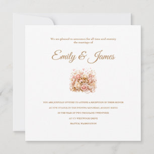 Invitation de réception de mariage