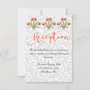 Invitation de réception de mariage blanche personn