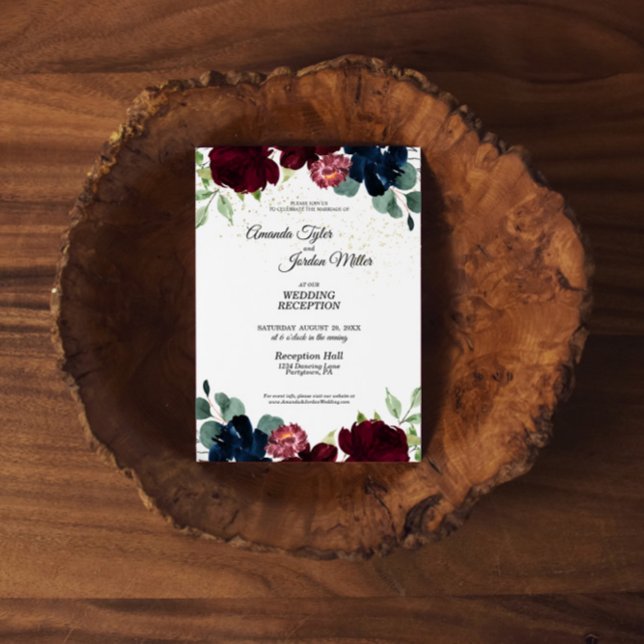 Invitation de réception de mariage pour la célébra (Créateur téléchargé)