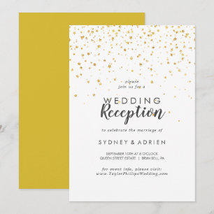Invitation de réception de mariage uniquement avec