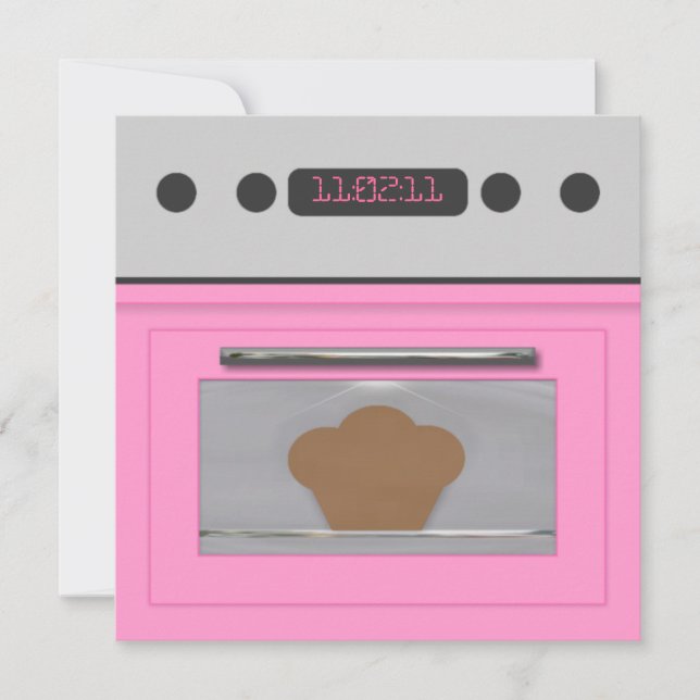 Invitation de recette de petit pain de bébé (Devant)