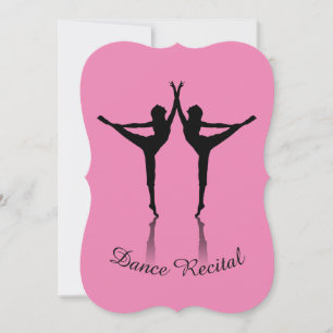 Invitation de récital de danse couleur personnalis