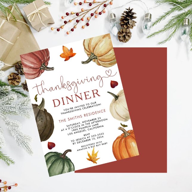 Invitation de remerciement | Action de grâce de ci (Créateur téléchargé)