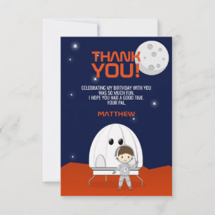 Invitation de remerciement pour l'explorateur spat