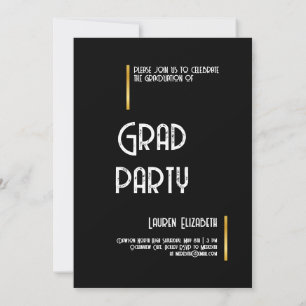 Invitation de remise de diplômes avec photo de cal