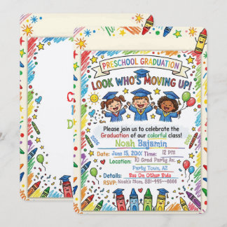 Invitation de remise de diplômes de maternelle - F