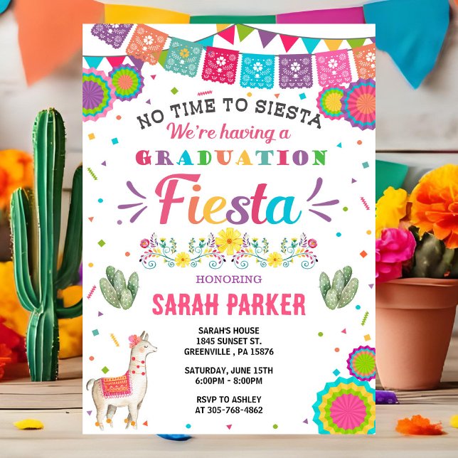 Invitation de remise de diplômes Fiesta (Créateur téléchargé)