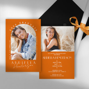 Invitation de remise de diplômes moderne avec phot