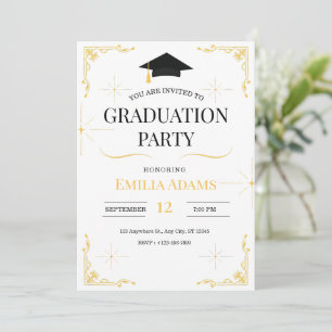Invitation de remise des diplômes, remise des dipl