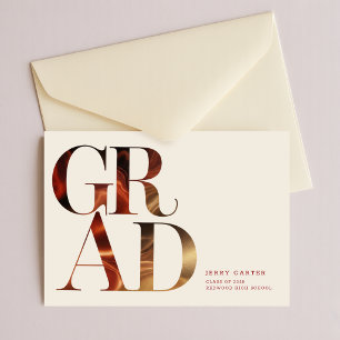 Invitation de remise des diplômes rétro   Fête de 