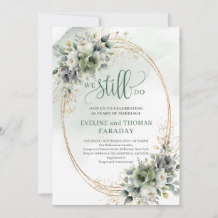 Invitation de renouvellement de vœux Boho We Still
