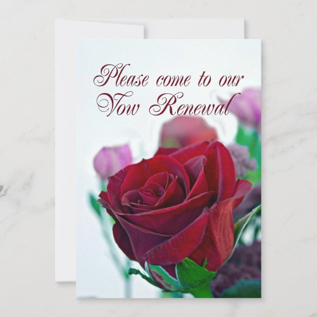 Invitation de renouvellement Vow (Devant)