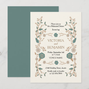 Invitation de répétition de bibliothèque vintage