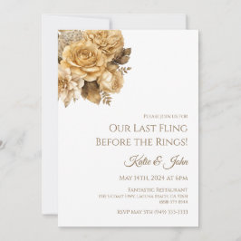 Invitation de répétition mariage Bouquet-blanc neu