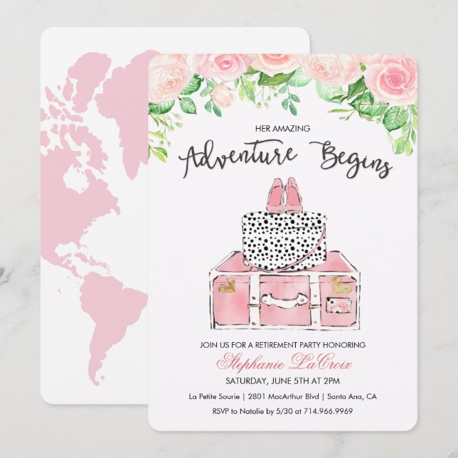 Invitation de retraite d'aventure voyage (Devant / Derrière)