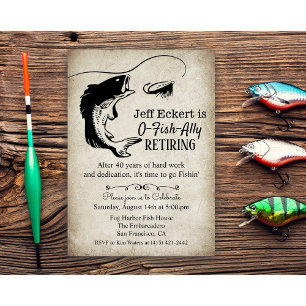 Invitation de retraite de pêche