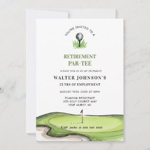 Invitation de retraite sur le thème du golf PAR- T