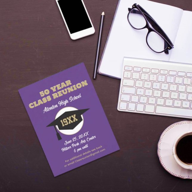 Invitation de réunion ! Carte postale Reunion de c (Créateur téléchargé)