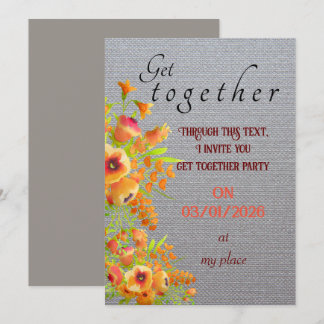Invitation de réunion d'amis