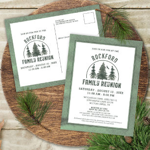 Invitation de réunion de famille Arbres de la forê