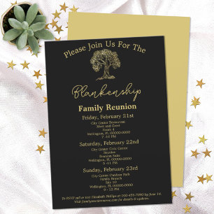 Invitation de réunion de famille de l'arbre d'or 3