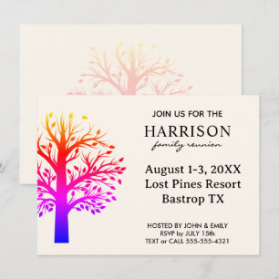 Invitation de réunion de famille personnalisée mod