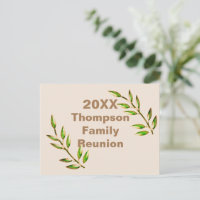 Invitation de réunion familiale bon marché