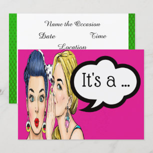 Invitation de révélation du sexe du bébé