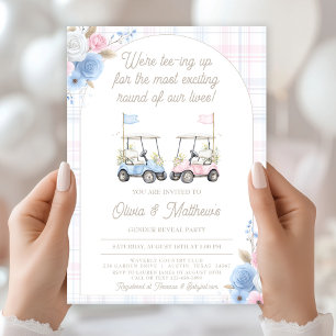 Invitation de révélation du sexe du bébé - Golf Ca