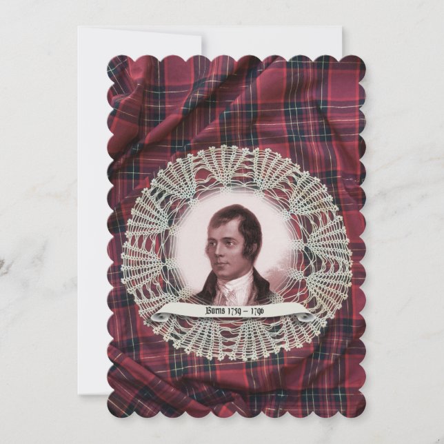 Invitation de Robbie Burns Highland (Devant)