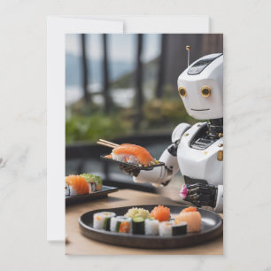 invitation de robot sushi