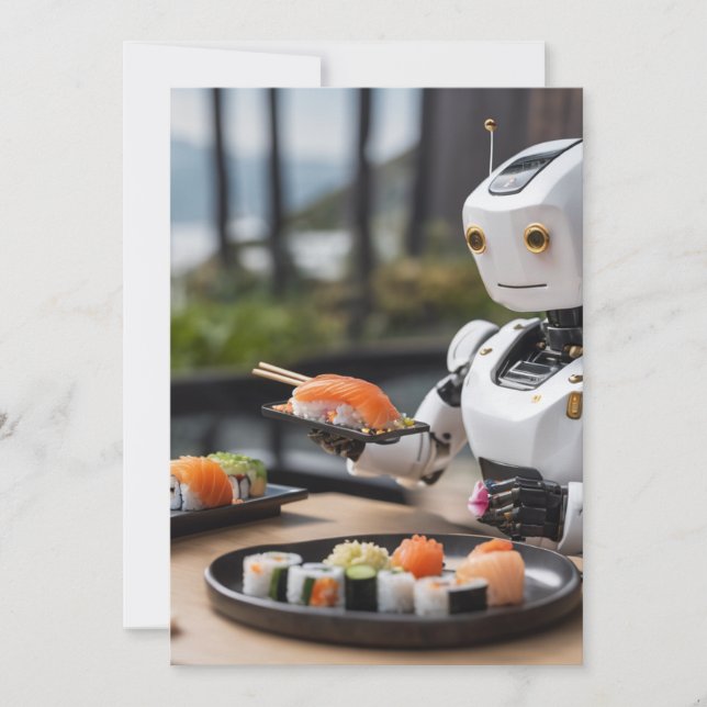 invitation de robot sushi (Devant)