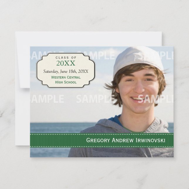 Invitation de ruban d'obtention du diplôme (Devant)