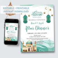 Invitation de rupture du jeûne à la mosquée aquare