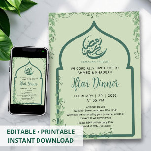 Invitation de rupture du jeûne de Ramadan avec une