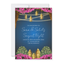 Invitation de Sangeet numérique et carte de Sangee