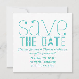 Invitation de sauvegarde de date avec typographie