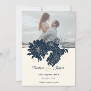 Invitation de sauvegarde de date de mariage à phot
