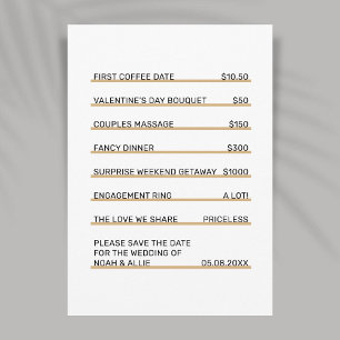 Invitation de sauvegarde de date unique et amusant