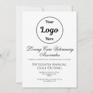 Invitation de script de sortie de golf d'affaires
