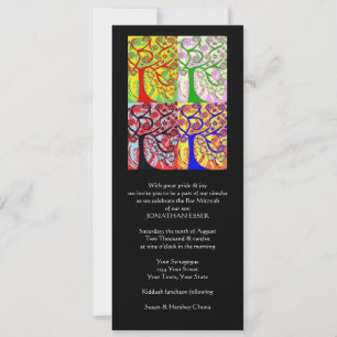 Invitation de service du matin (rectangle mince)
