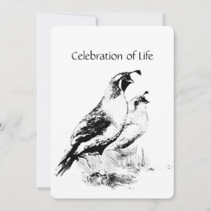 Invitation de service Memorial California Vintage 