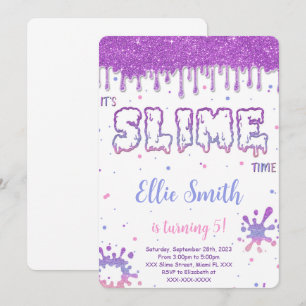 Invitation de slime modifiable