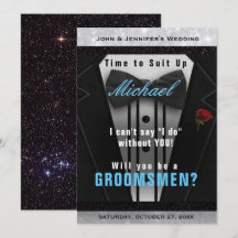 Invitation de smoking pour garçon d'honneur Habill
